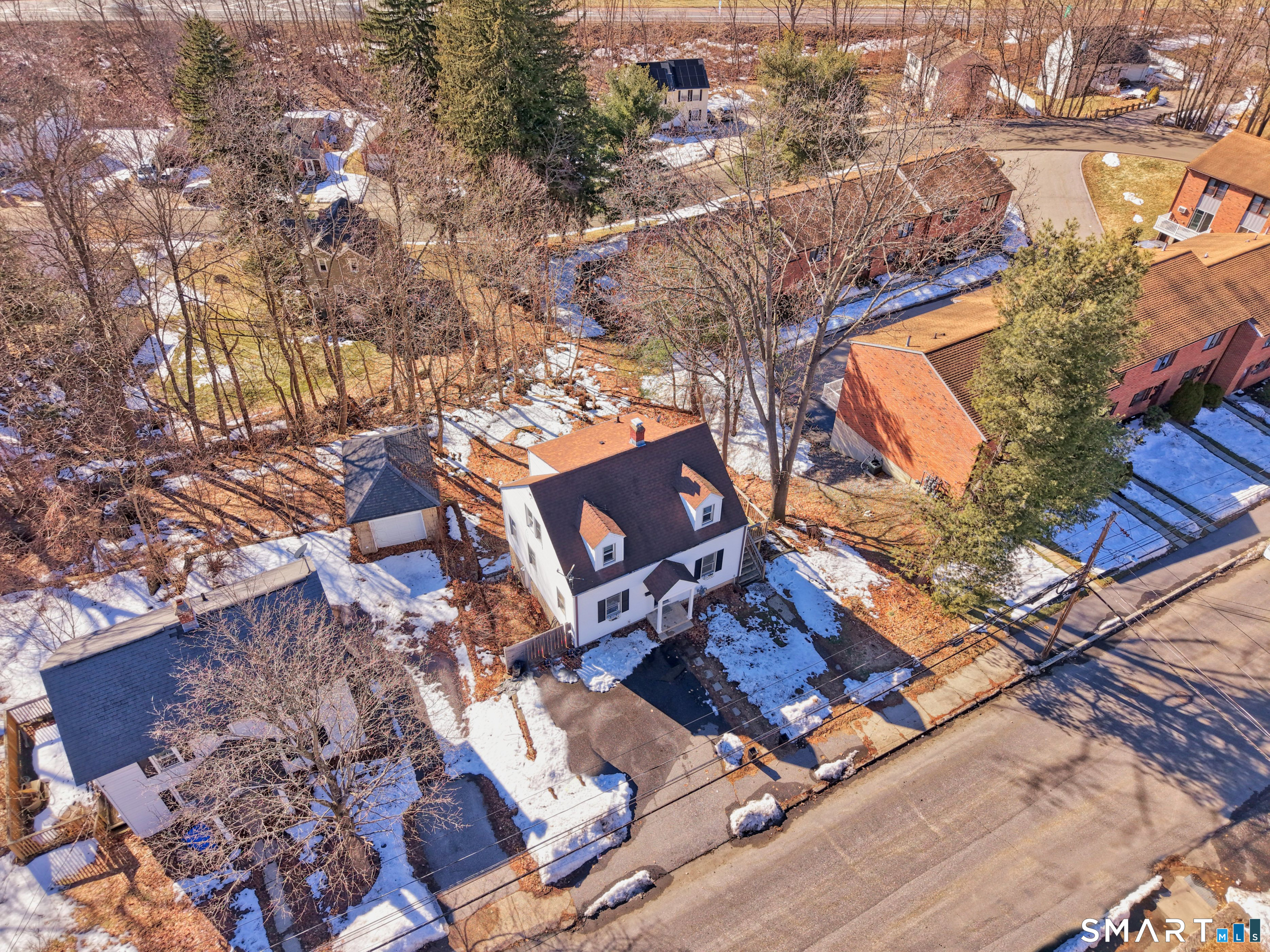 116 Hillside Avenue Torrington, CT 06790 - Photo 39 of 40 an aerial view of multiple houses with yard