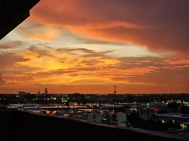a view of city and ocean