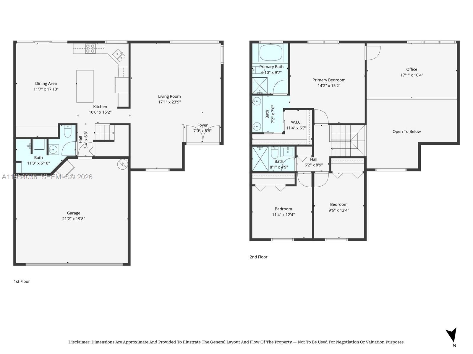 13930 Oak Ridge Drive Davie, FL 33325 - Photo 44 of 54 a picture of a floor plan