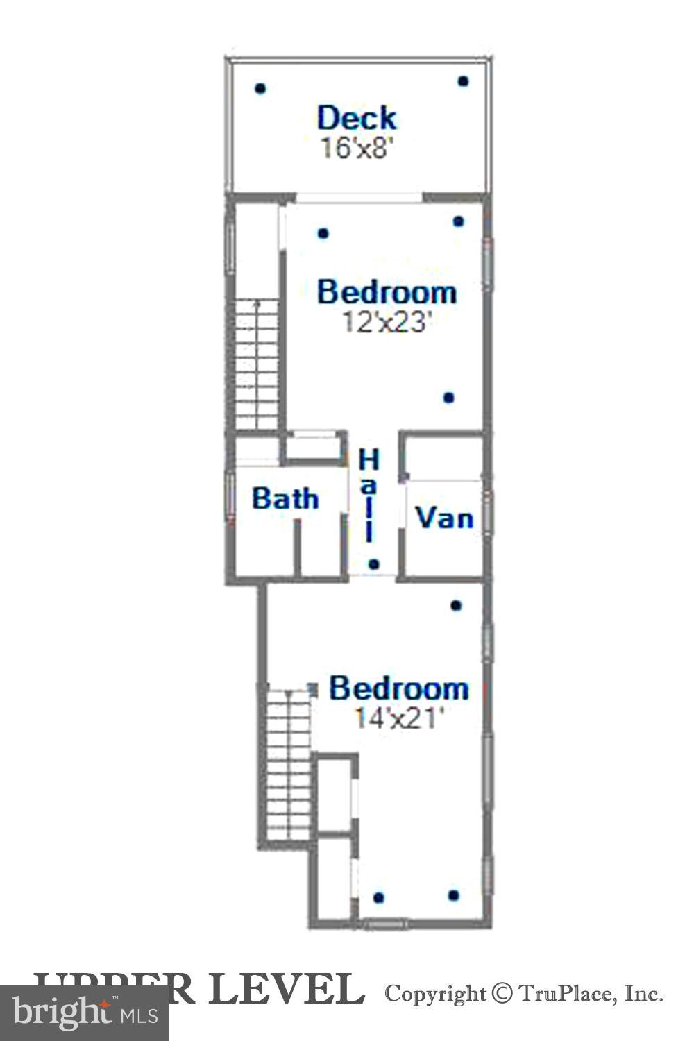 4475 Muddy Creek Road Harwood, MD 20776 - Photo 59 of 59 Upper Bedroom Level Floor Plan
