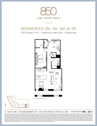 $435,000 | 850 North Lake Shore Drive, Unit 511, Chicago, IL 60611