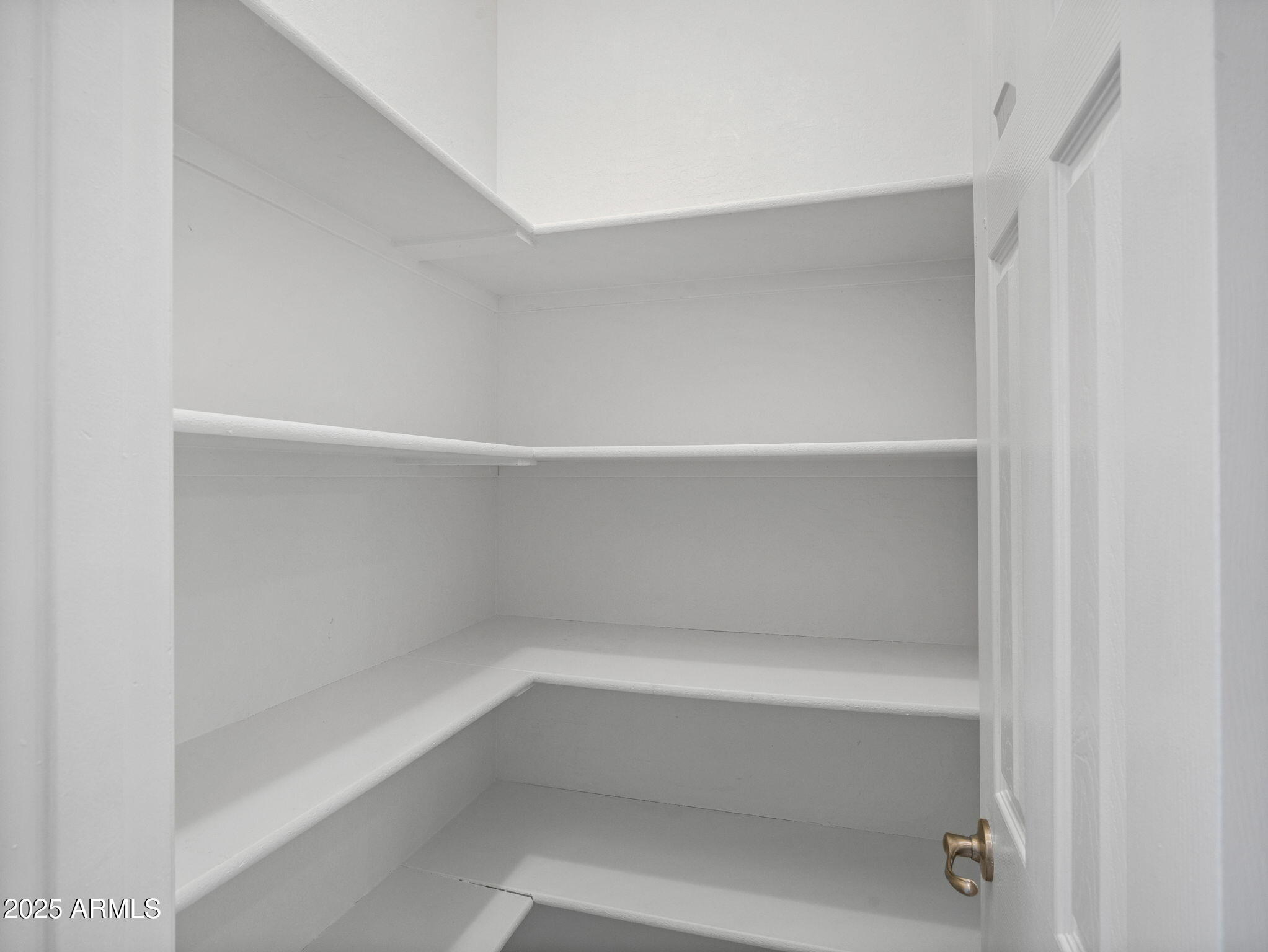 907 Quarter Horse Road Williams, AZ 86046 - Photo 11 of 26 a close up view of walk in closet with empty racks