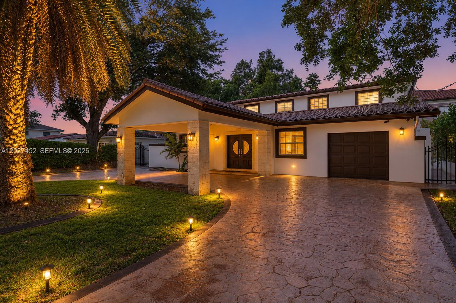6284 Southwest 26th Street Miami, FL 33155 - Photo 1 of 74 Exterior with rendering with lighting