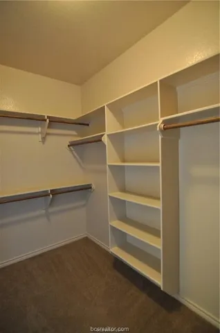a storage room with empty racks