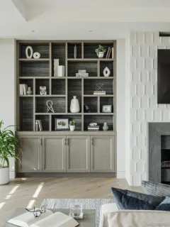 a bathroom with a granite countertop sink mirror and