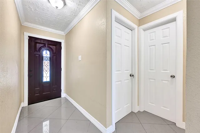 a view of an entryway door