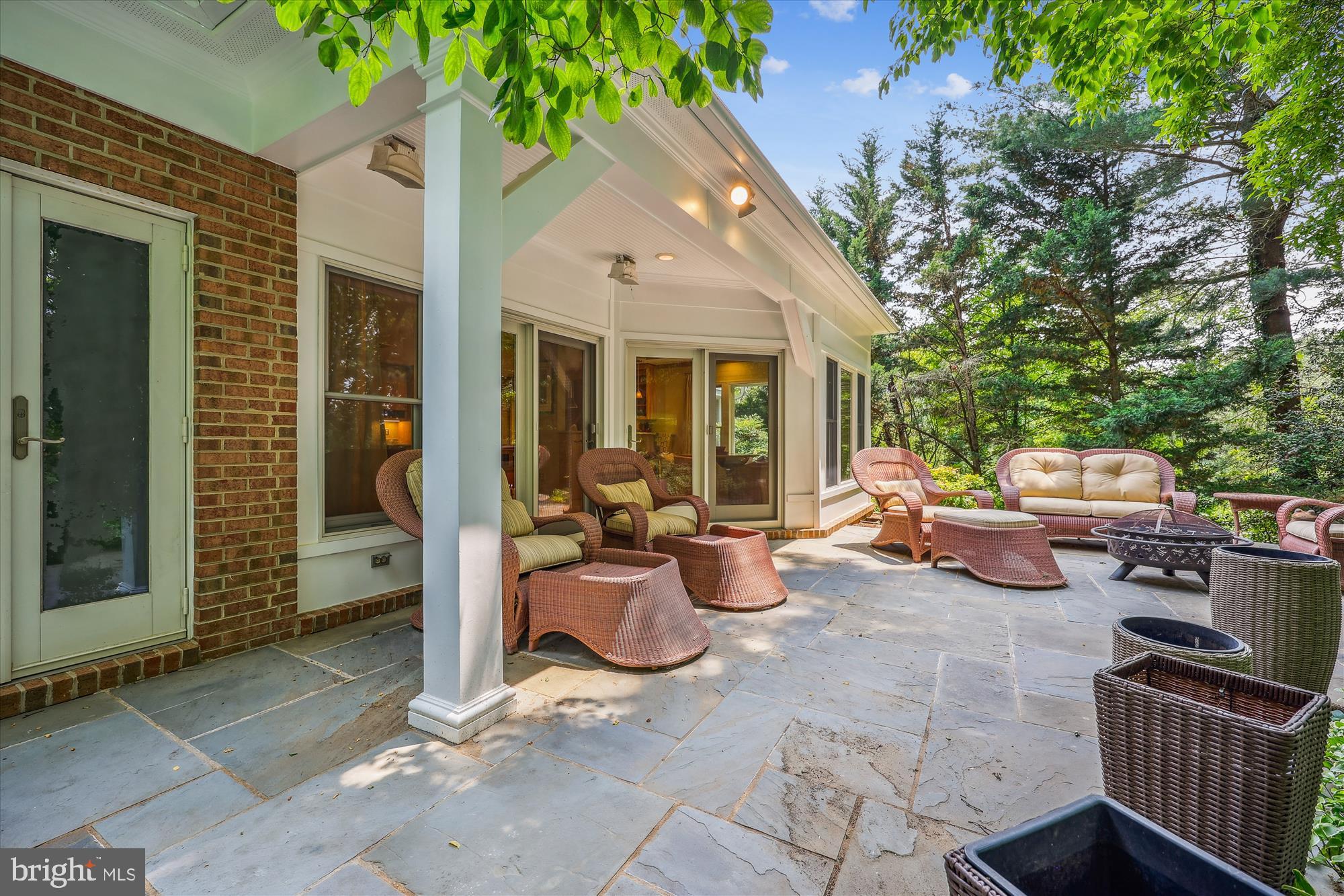 7212 Old Gate Road Rockville, MD 20852 - Photo 22 of 50 a view of a patio with couches and potted plants