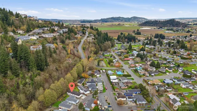 a view of lake and mountain