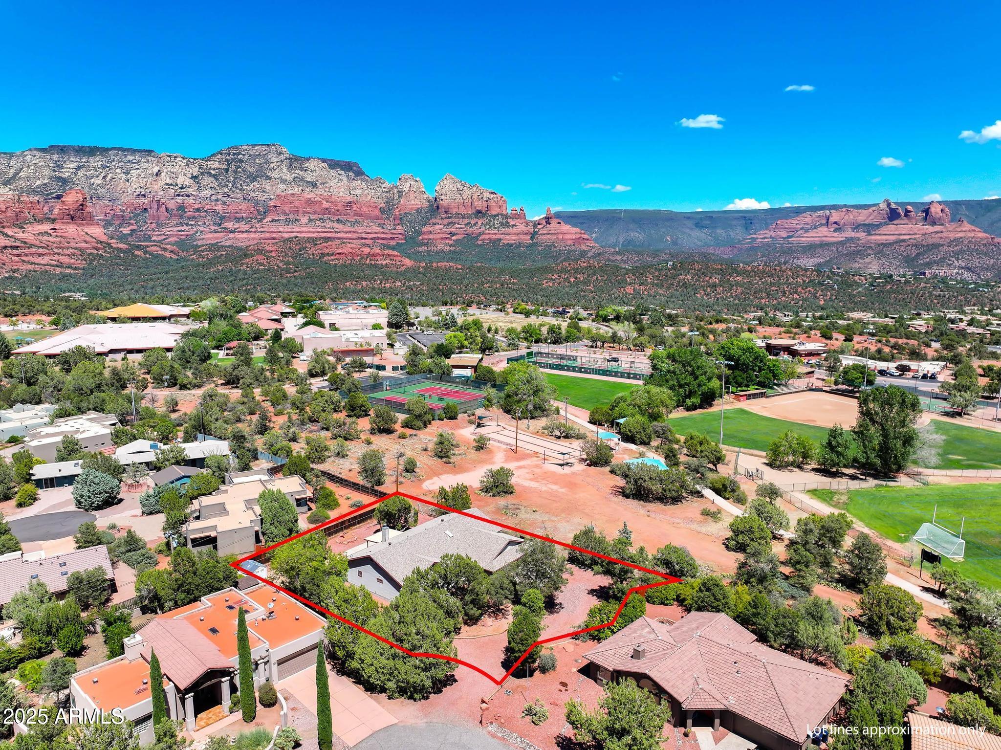 285 Mission Road Sedona, AZ 86336 - Photo 49 of 49 Overhead Lot Lines