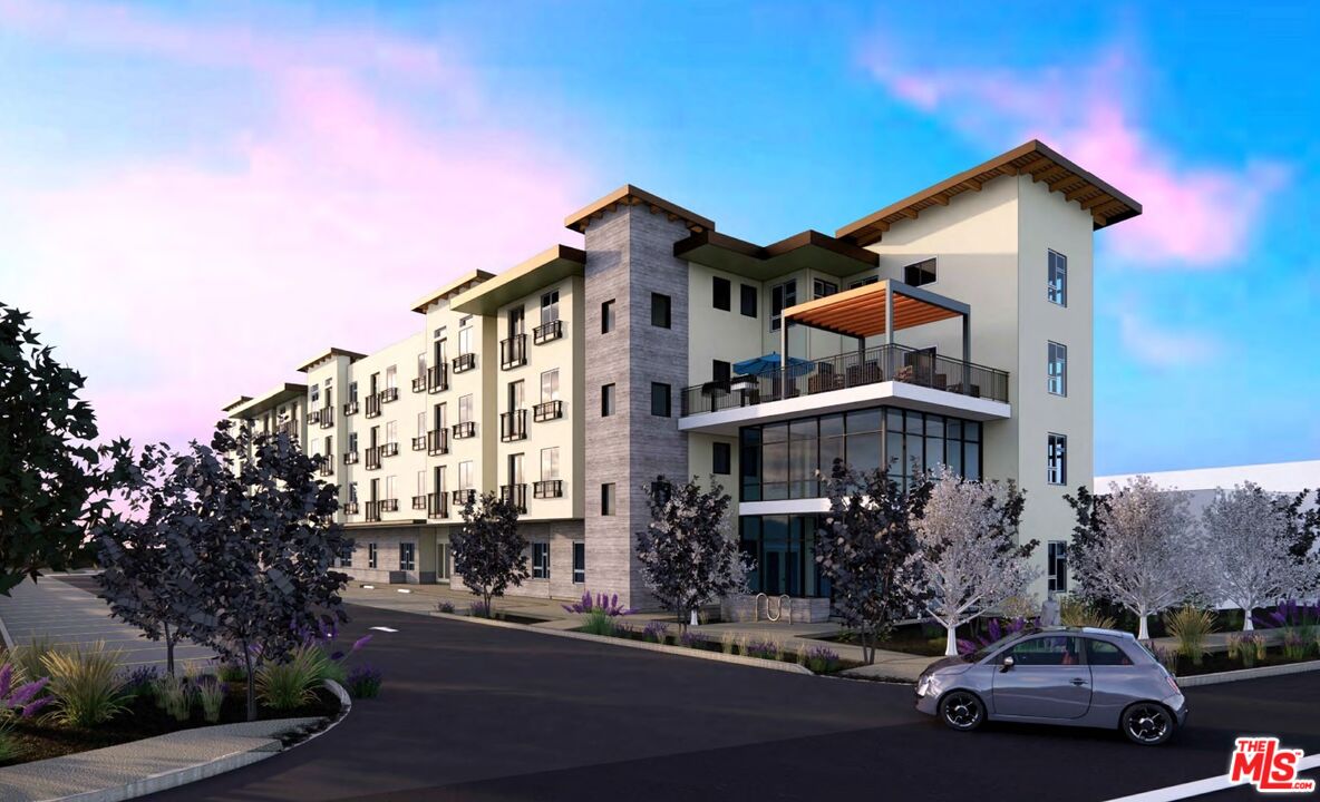 a car parked in front of a house