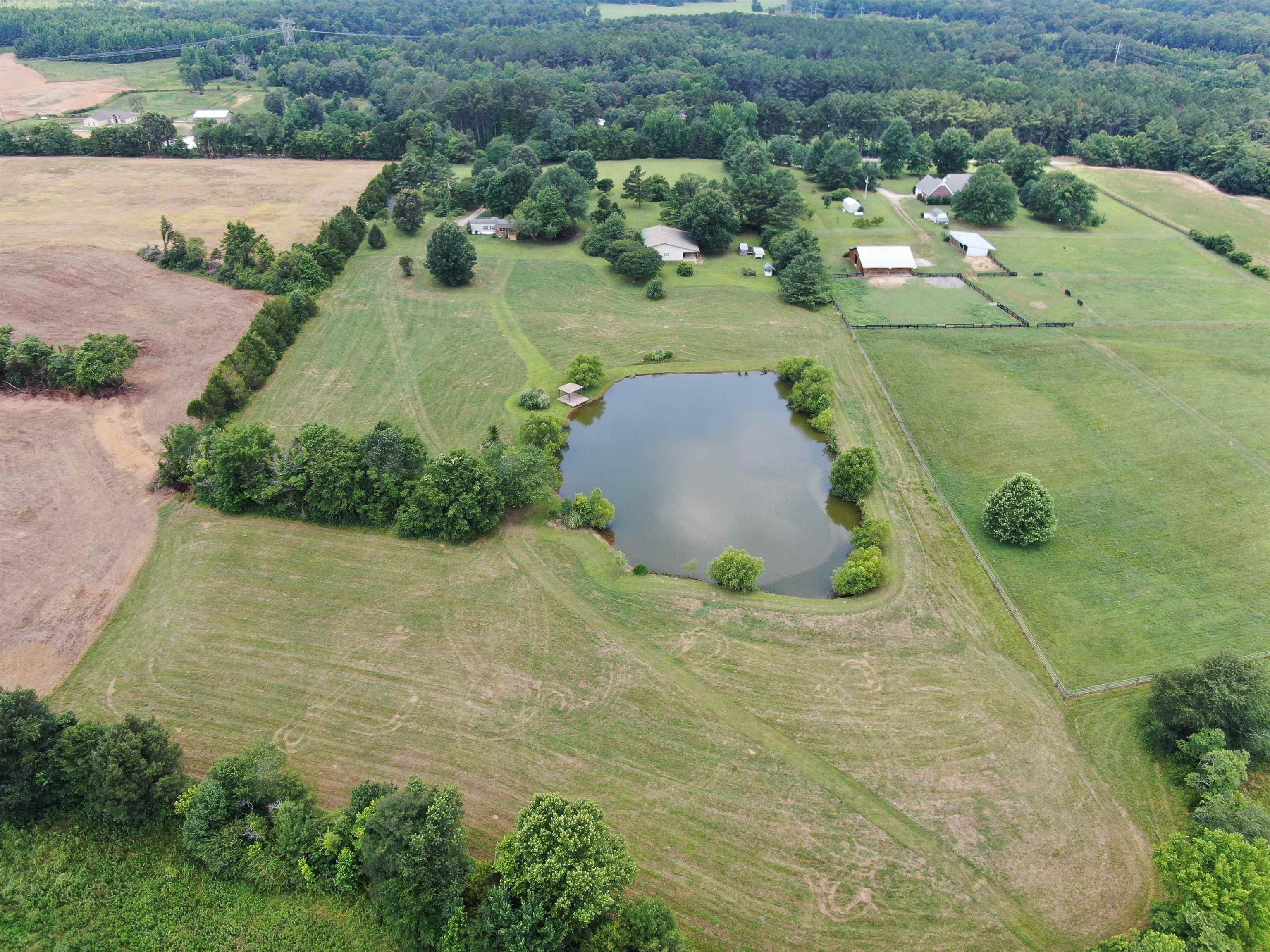 3645 Pleasant Grove Road Moscow, TN 38057 - Photo 3 of 39 Aerial view with a rural view and a water view