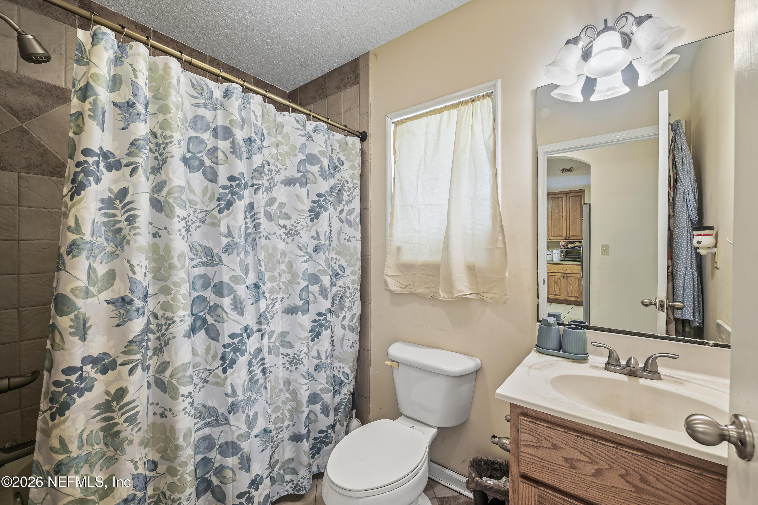 1725 Davidson Farm Road Jacksonville, FL 32218 - Photo 43 of 55 a bathroom with a sink toilet mirror and shower