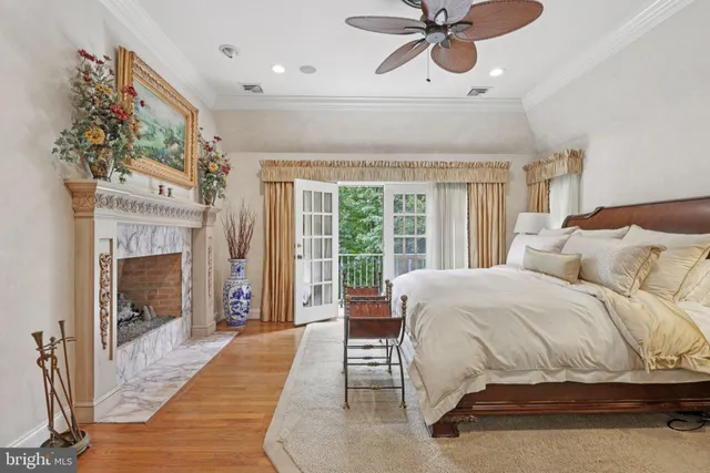 a view of a swimming pool with a yard