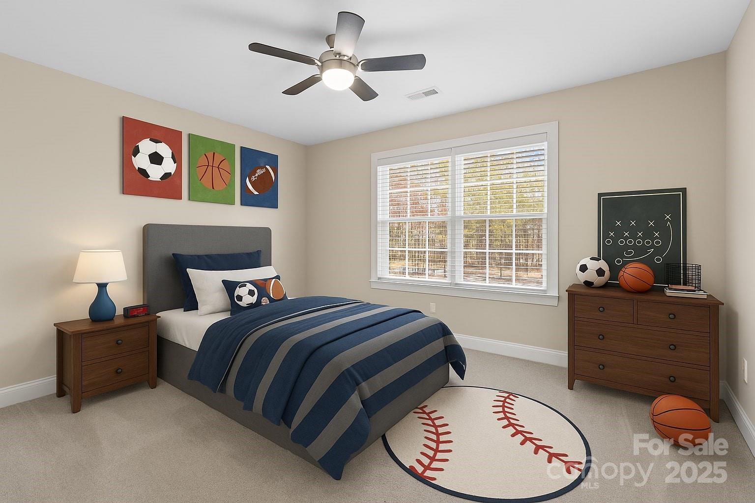 1108 Blowing Rock Cove Fort Mill, SC 29708 - Photo 25 of 43 a bedroom with a bed and a chandelier