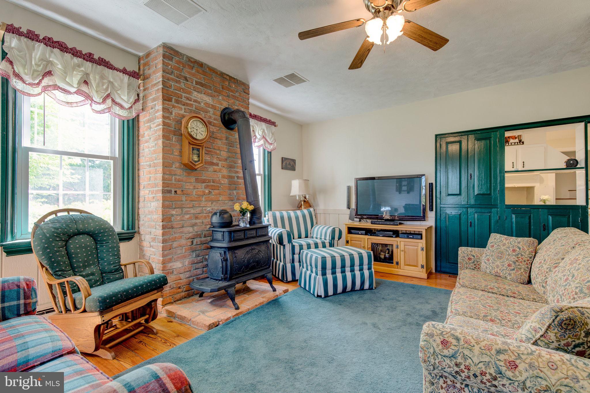 1375 Ferry Road Doylestown, PA 18901 - Photo 10 of 36 Living room with wood burning stove