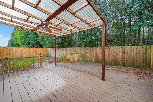 a backyard of a house