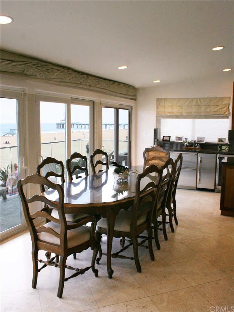 614 The Strand Manhattan Beach, CA 90266 - Photo 14 of 41 a view of a dining room with furniture