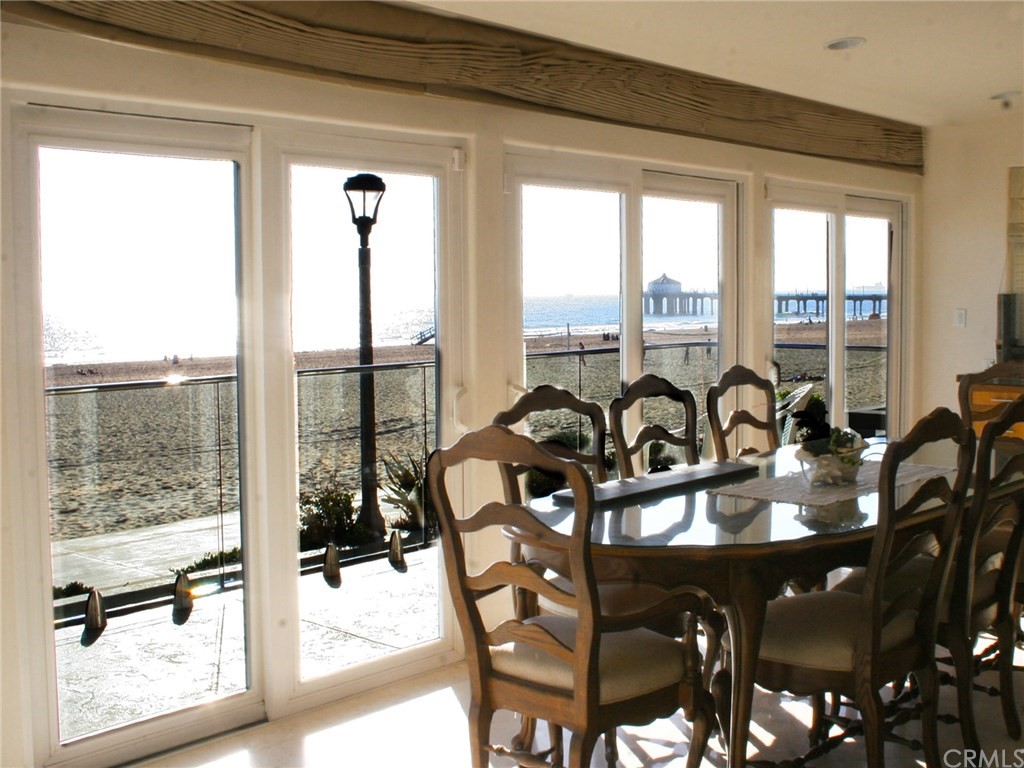 614 The Strand Manhattan Beach, CA 90266 - Photo 15 of 41 a view of a dining room with furniture window and outside view