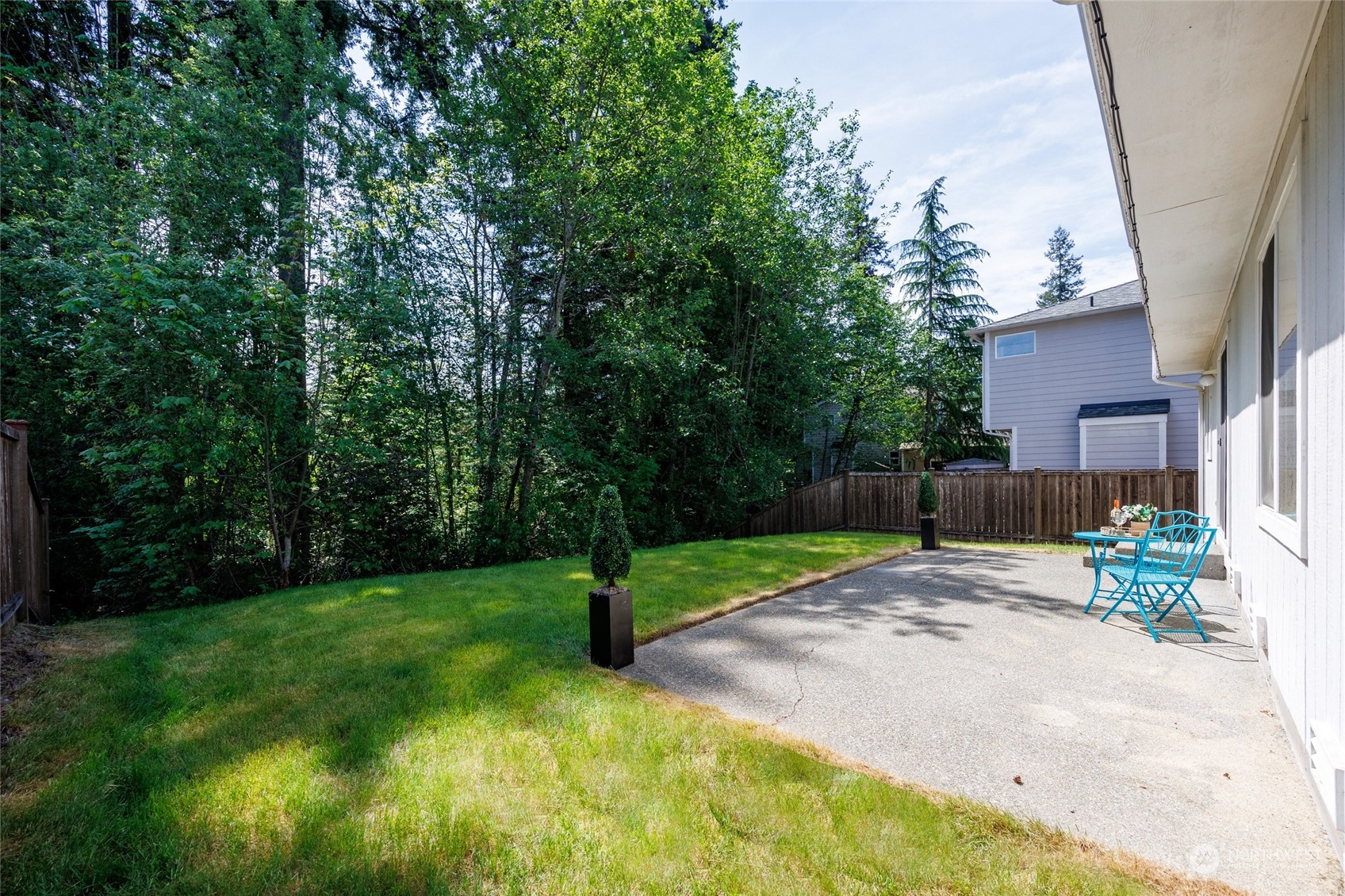 14439 Southeast 185th Place Renton, WA 98058 - Photo 14 of 36 a view of a backyard with a fountain