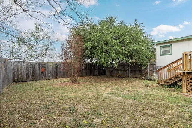 a backyard of a house