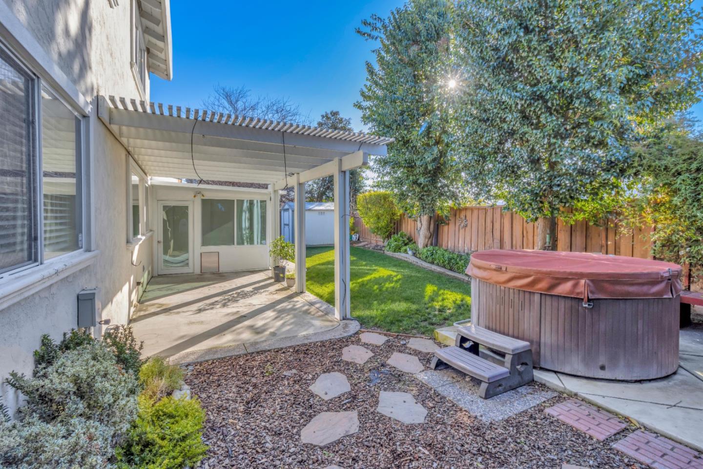 360 Henderson Drive San Jose, CA 95123 - Photo 32 of 37 a view of a house with backyard and sitting area