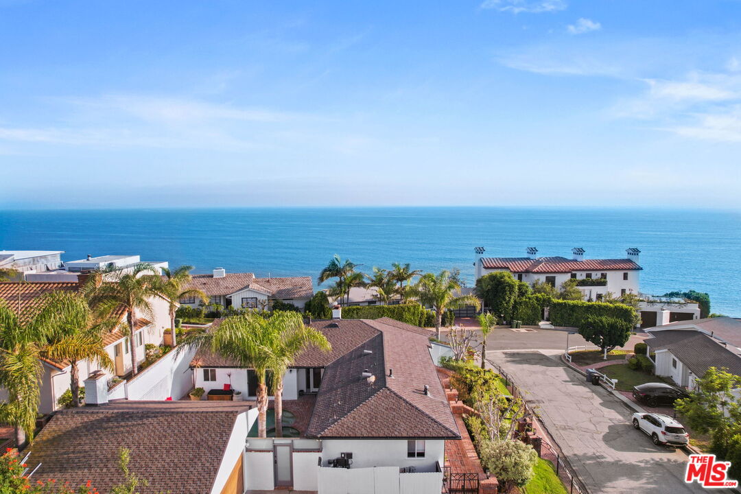 204 Tranquillo Road Pacific Palisades, CA 90272 - Photo 6 of 34 an aerial view of a house with a ocean view