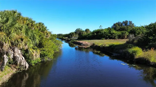 a view of a lake with houses