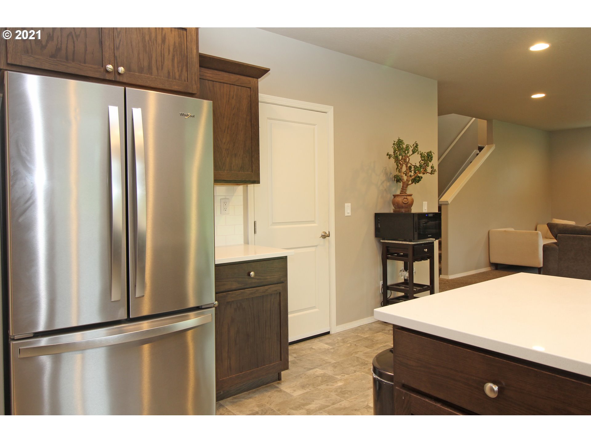 2041 South 59th Street Springfield, OR 97478 - Photo 12 of 31 a kitchen with stainless steel appliances a refrigerator and a sink