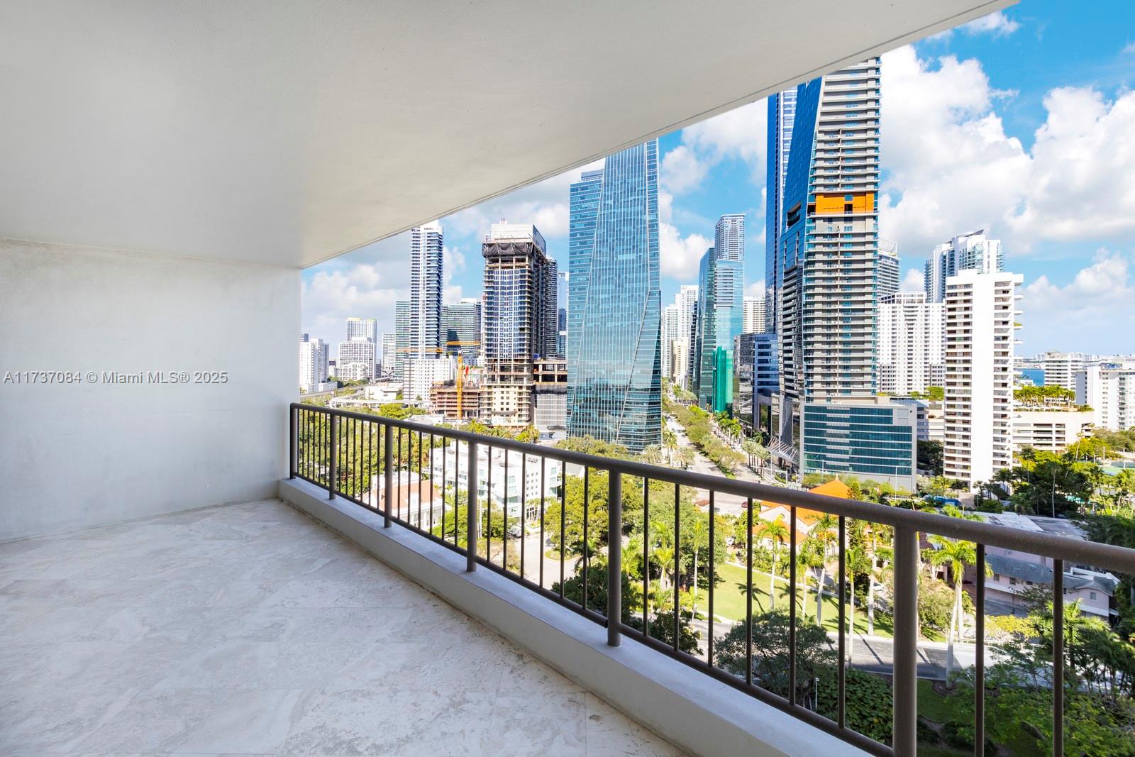 1581 Brickell Avenue, Unit 1408 Miami, FL 33129 - Photo 11 of 25 a view of a balcony with city view