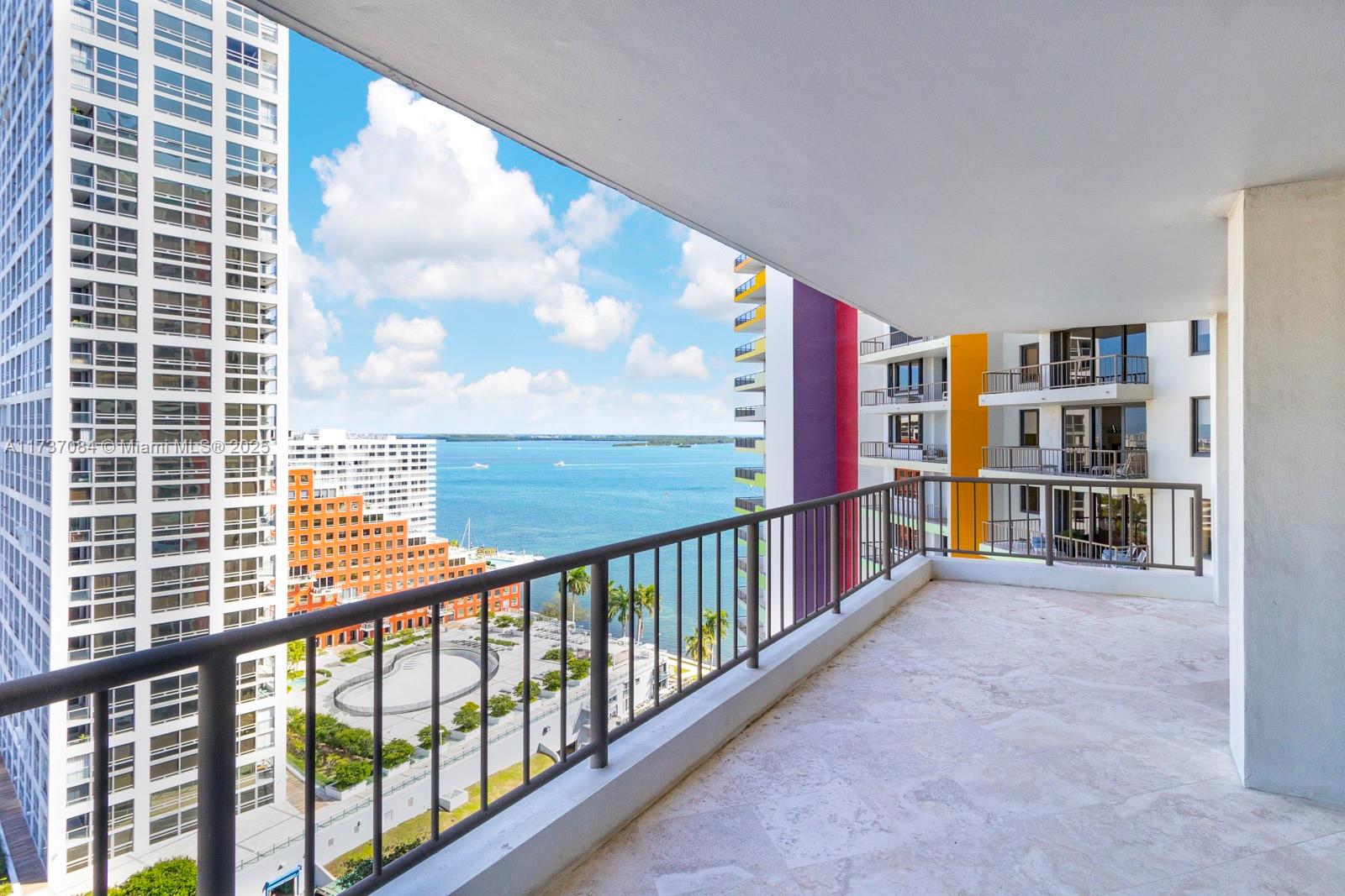 1581 Brickell Avenue, Unit 1408 Miami, FL 33129 - Photo 10 of 25 a view of a city from a balcony