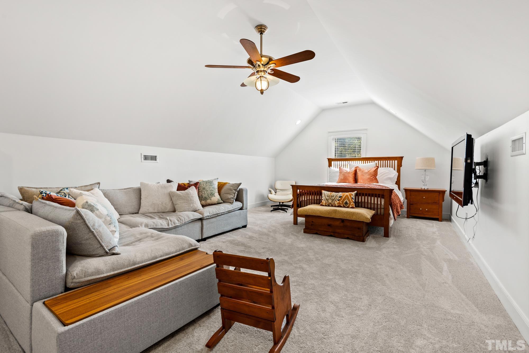 4413 All Points View Way Raleigh, NC 27614 - Photo 33 of 51 a living room with furniture and a ceiling fan