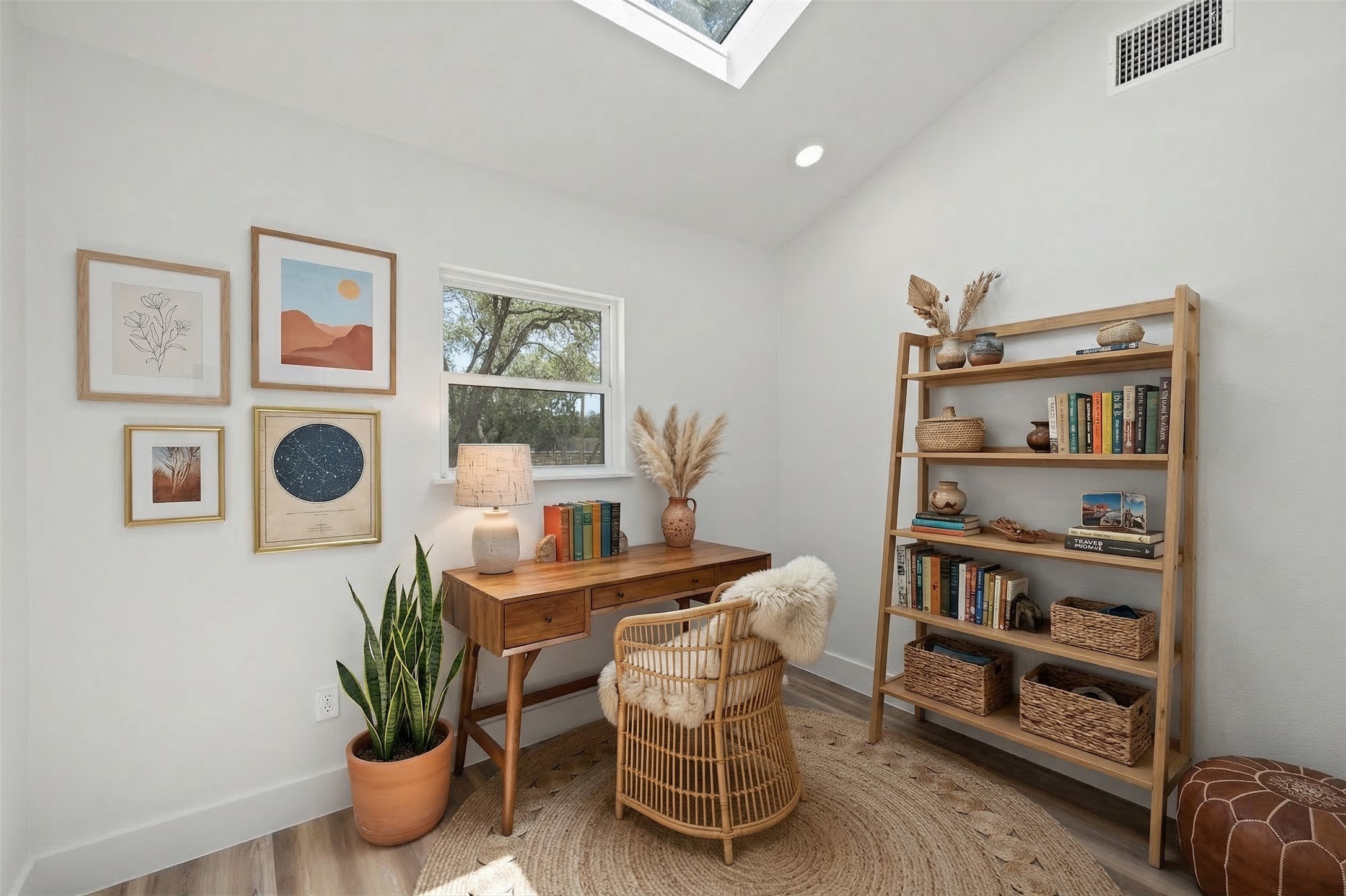 11151 Highway 71 Spicewood, TX 78669 - Photo 26 of 38 Middle Residence - Dedicated office space with a skylight. *Photo has been virtually staged.