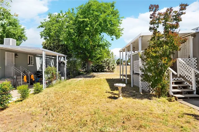 a view of a swimming pool with plants