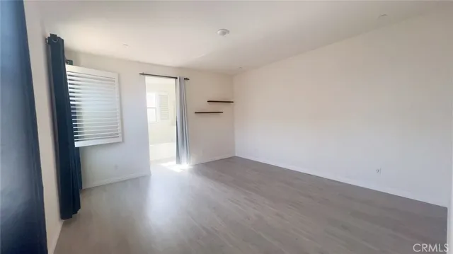 a view of a room with an empty space