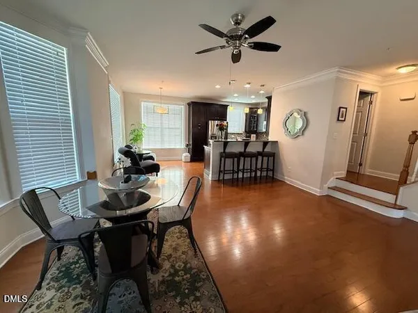 a large kitchen with lots of counter space