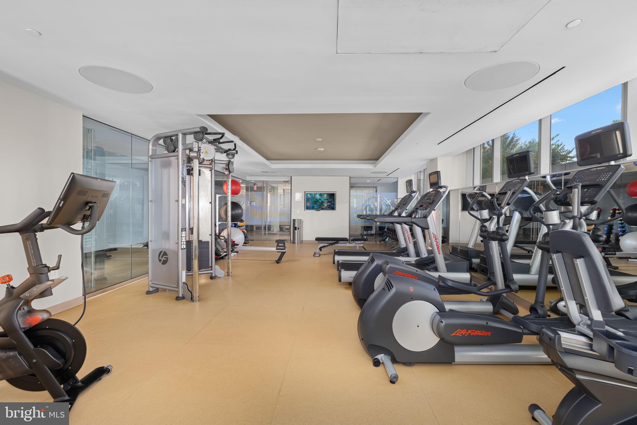 2501 M Street Northwest, Unit T04 Washington, DC 20037 - Photo 26 of 30 a view of a room with gym equipment