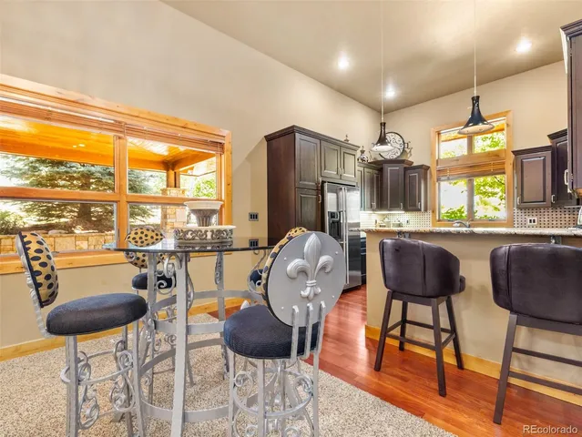 a view of a house with entertaining space