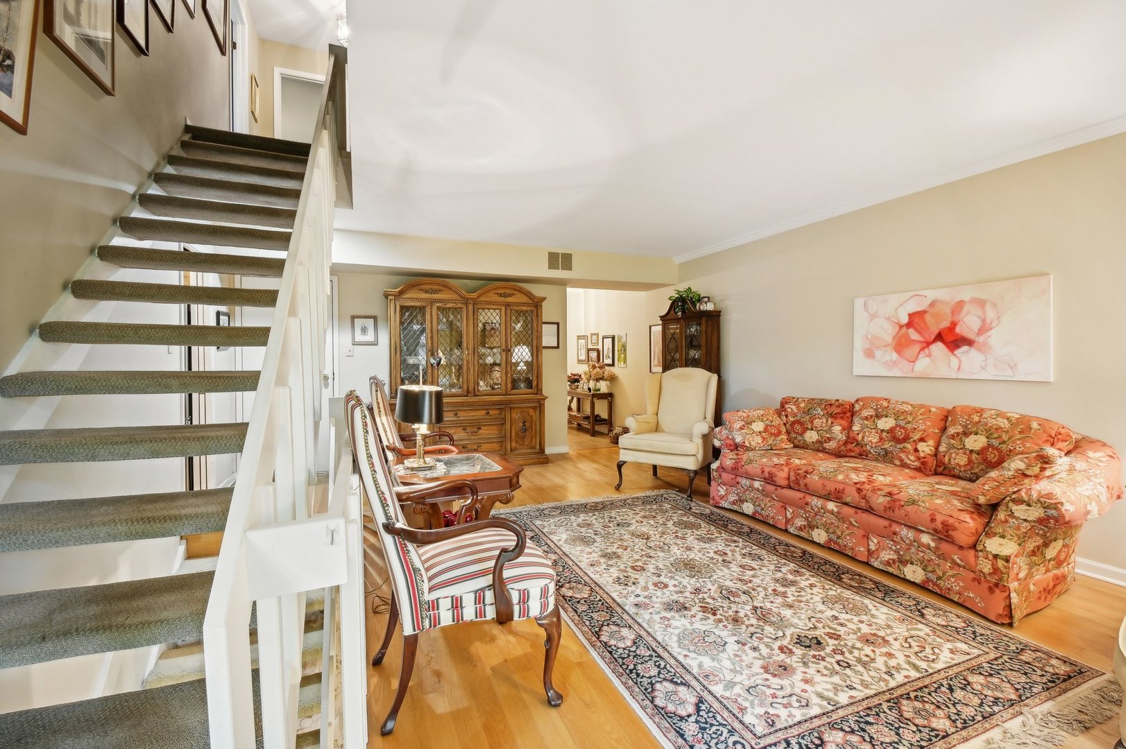 1551 Winnetka Road Glenview, IL 60025 - Photo 3 of 28 a living room with furniture and a floor to ceiling window