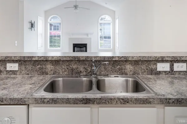 a close view of sink and tap