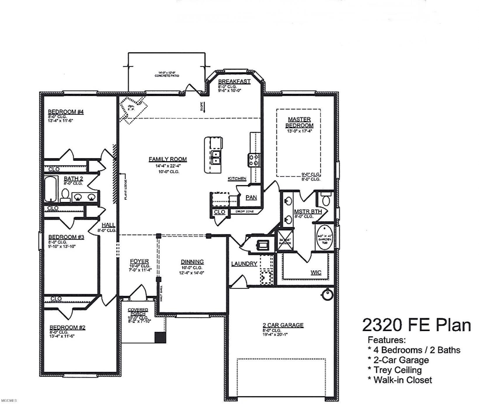 6268 Roxanne Way Biloxi, MS 39532 - Photo 25 of 25 Floor Plan