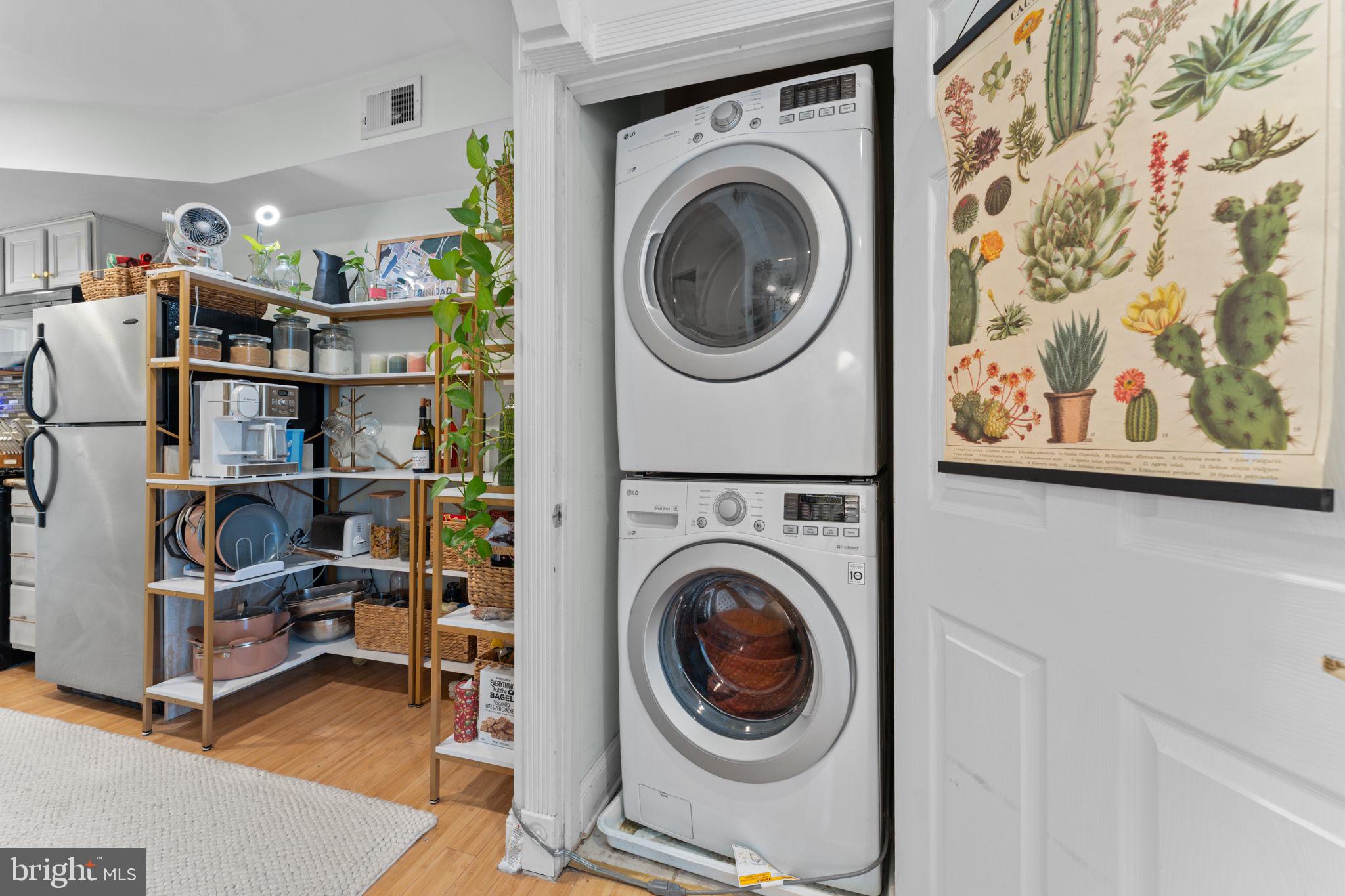1219 Holbrook Terrace Northeast, Unit 3 Washington, DC 20002 - Photo 12 of 14 Chic laundry nook with greenery.