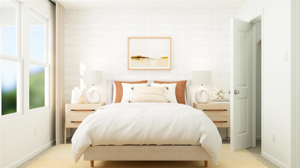 2013 Derby Lane Aubrey, TX 76227 - Photo 5 of 21 a bedroom with a bed and a painting on the wall