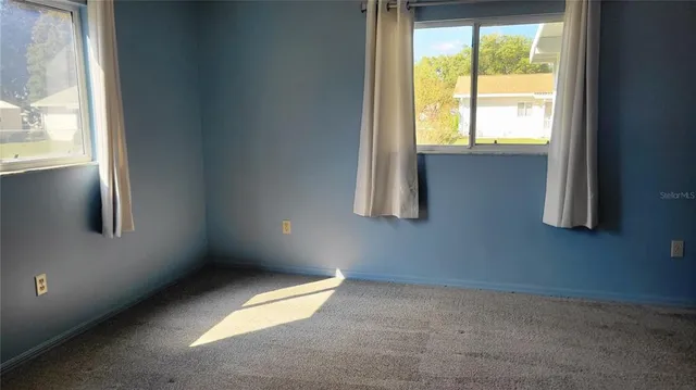 a view of an empty room