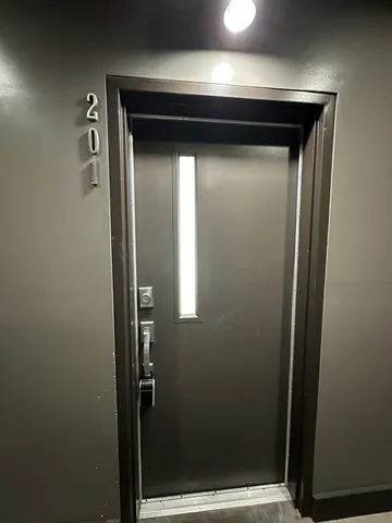 a close view of closet