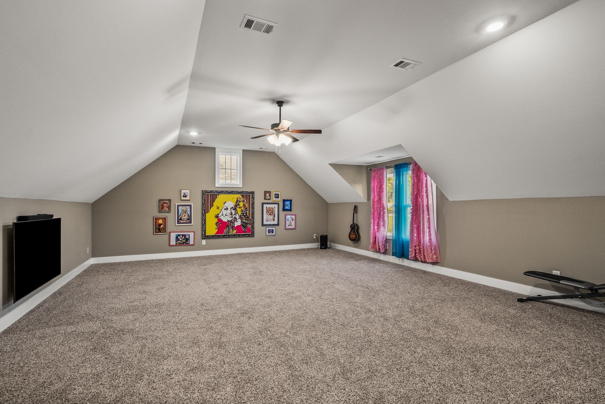 3378 New Hall Road Greenbrier, TN 37073 - Photo 54 of 83 an empty room with windows and ceiling fan