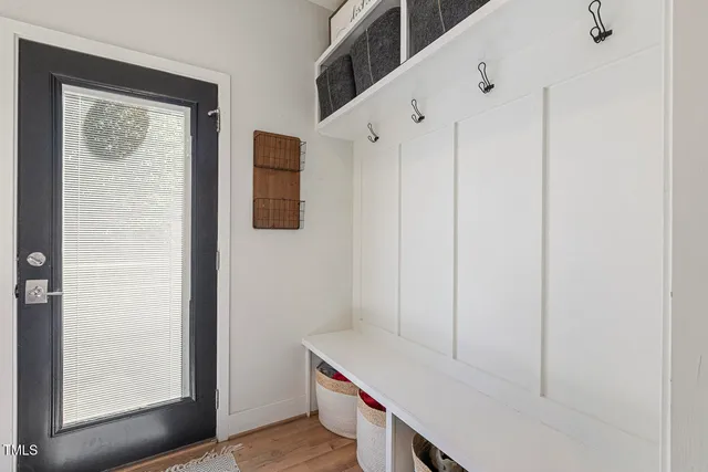 a view of an entryway with staircase