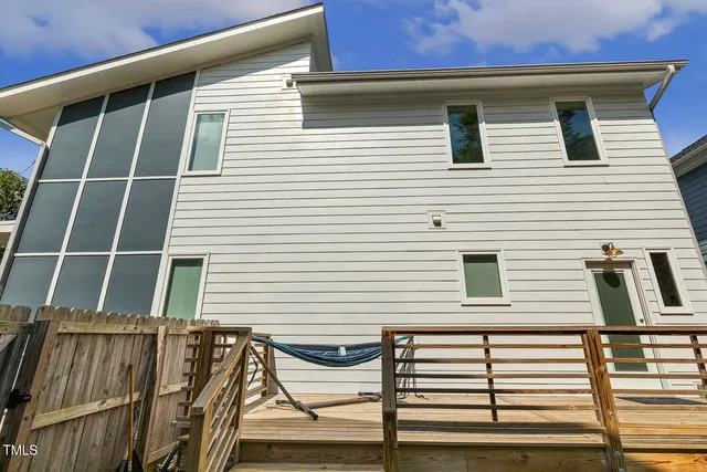 a view of a house with a door and a window