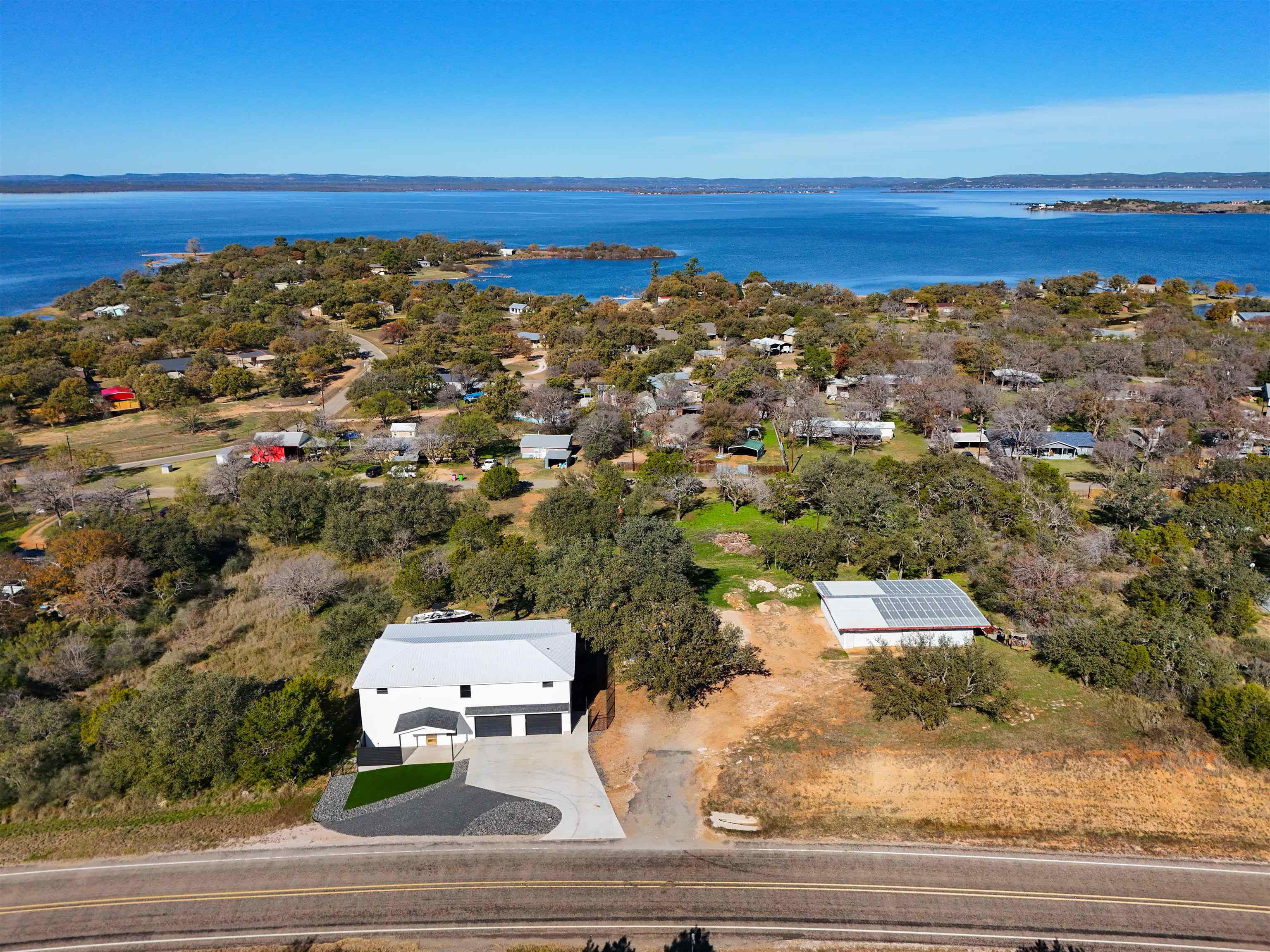 4100 Rm 690 Burnet, TX 78611 - Photo 26 of 30 an aerial view of a house with a mountain