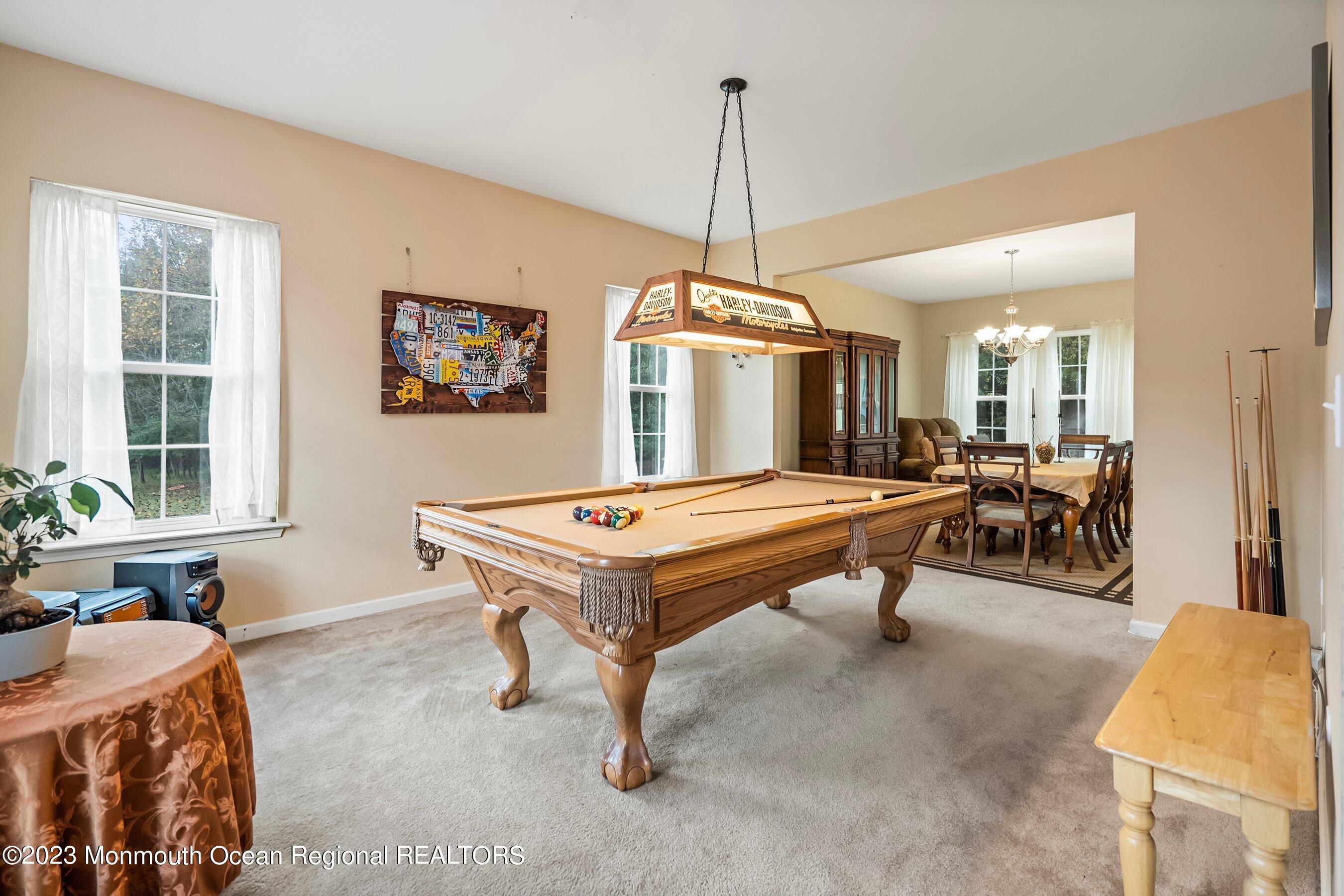 30 Cedar Knoll Road Jackson, NJ 08527 - Photo 10 of 24 a room with furniture pool table and windows