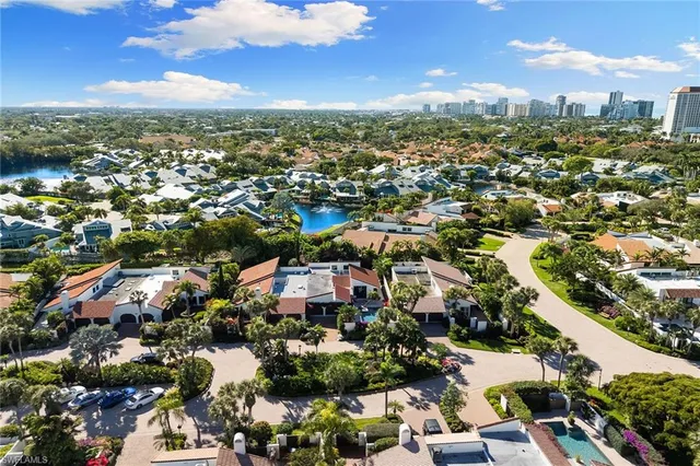 an aerial view of a city